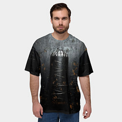 Футболка оверсайз мужская Черная боксерская груша, цвет: 3D-принт — фото 2