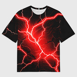 Мужская футболка оверсайз Lightning