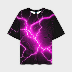 Мужская футболка оверсайз The color is pink and black