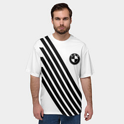 Футболка оверсайз мужская BMW geometry, цвет: 3D-принт — фото 2