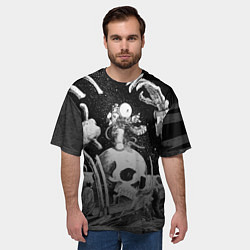 Футболка оверсайз мужская Космическая фантастика, цвет: 3D-принт — фото 2
