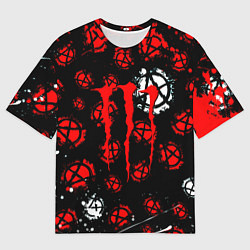Футболка оверсайз мужская Monster energy anarhy, цвет: 3D-принт