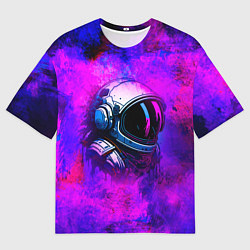 Футболка оверсайз мужская Космонавт в красках, цвет: 3D-принт