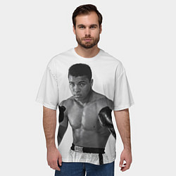 Футболка оверсайз мужская Молодой Мухаммед Али, цвет: 3D-принт — фото 2