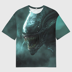 Футболка оверсайз мужская Чужой в космосе, цвет: 3D-принт