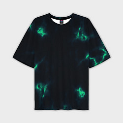 Футболка оверсайз мужская The color is turquoise, цвет: 3D-принт