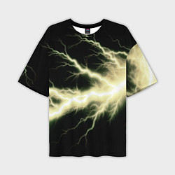 Мужская футболка оверсайз Lightning yellow