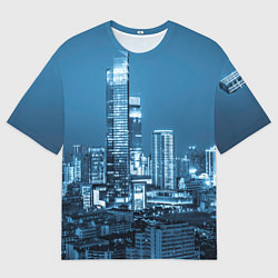 Футболка оверсайз мужская City, цвет: 3D-принт