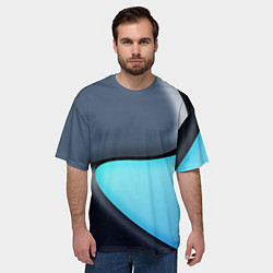 Футболка оверсайз мужская Разноцветный, цвет: 3D-принт — фото 2