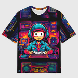 Футболка оверсайз мужская Игровой админ, цвет: 3D-принт