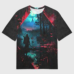 Футболка оверсайз мужская Выживание, цвет: 3D-принт