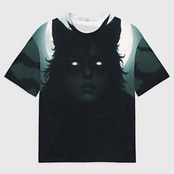 Футболка оверсайз мужская Волчица, цвет: 3D-принт