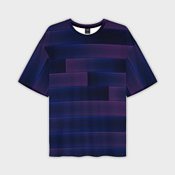 Футболка оверсайз мужская Color blue square, цвет: 3D-принт