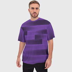 Футболка оверсайз мужская Color purple square, цвет: 3D-принт — фото 2