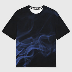 Футболка оверсайз мужская Color smoke blue, цвет: 3D-принт