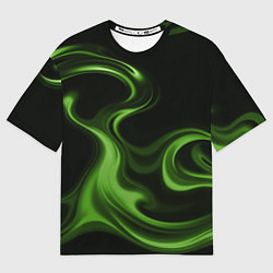 Футболка оверсайз мужская Green black, цвет: 3D-принт