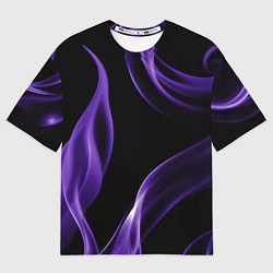 Футболка оверсайз мужская Purple abstraction, цвет: 3D-принт