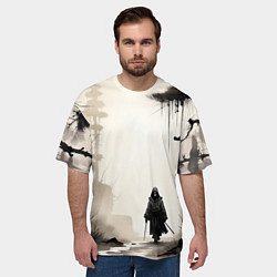Футболка оверсайз мужская Путник, цвет: 3D-принт — фото 2