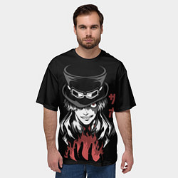 Футболка оверсайз мужская Ван пис - Сабо, цвет: 3D-принт — фото 2