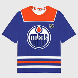 Футболка оверсайз мужская Edmonton Oilers - NHL team, цвет: 3D-принт