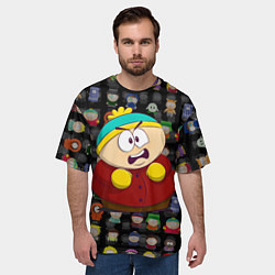 Футболка оверсайз мужская Недовольный Картмен, цвет: 3D-принт — фото 2