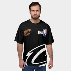 Футболка оверсайз мужская Cleveland Cavaliers basketball, цвет: 3D-принт — фото 2