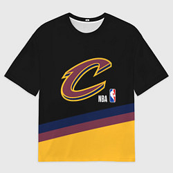 Футболка оверсайз мужская Cleveland Cavaliers NBA basketball, цвет: 3D-принт