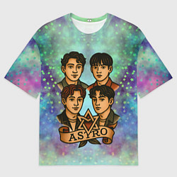 Футболка оверсайз мужская Astro в стиле татуировки, цвет: 3D-принт