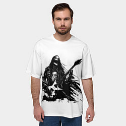 Футболка оверсайз мужская Амбассадор рока, цвет: 3D-принт — фото 2