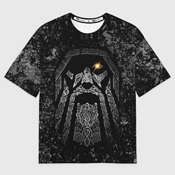 Футболка оверсайз мужская Всеотец Один, цвет: 3D-принт