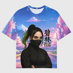 Футболка оверсайз мужская Ниндзя Билли Айлиш, цвет: 3D-принт