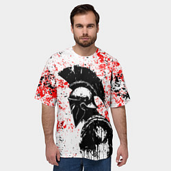 Футболка оверсайз мужская Воин Спарты, цвет: 3D-принт — фото 2