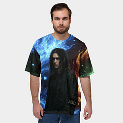 Футболка оверсайз мужская Bones депрессивный стиль, цвет: 3D-принт — фото 2