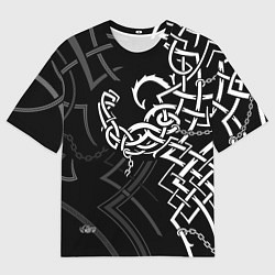 Футболка оверсайз мужская Бодибилдинг гимнастика в узорах, цвет: 3D-принт