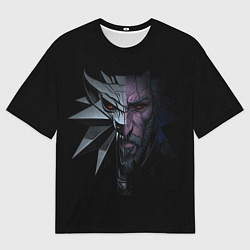 Мужская футболка оверсайз Рожденный в Битве - Ведьмак 3