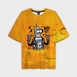 Футболка оверсайз мужская Cool Bender - graffiti, цвет: 3D-принт