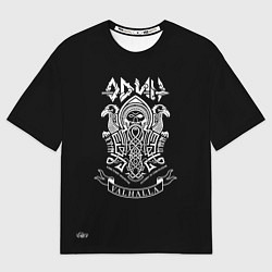 Футболка оверсайз мужская Один правит Вальхаллой, цвет: 3D-принт