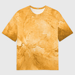 Футболка оверсайз мужская Абстракция - bright yellow, цвет: 3D-принт