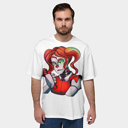 Футболка оверсайз мужская Five Night at Freddy s - Систер Бейби, цвет: 3D-принт — фото 2