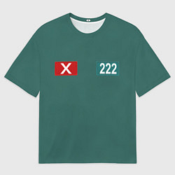 Футболка оверсайз мужская Игра кальмара 222, цвет: 3D-принт