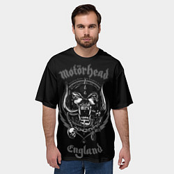 Футболка оверсайз мужская Motorhead логотип, цвет: 3D-принт — фото 2