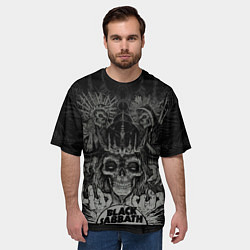 Футболка оверсайз мужская Black Sabbath death skull, цвет: 3D-принт — фото 2
