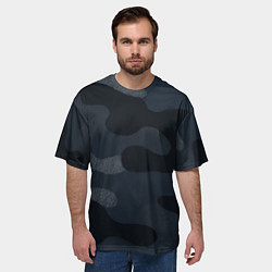 Футболка оверсайз мужская Текстурный камуфляж на ткани, цвет: 3D-принт — фото 2
