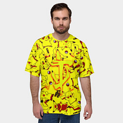 Футболка оверсайз мужская Doom x pokemon, цвет: 3D-принт — фото 2