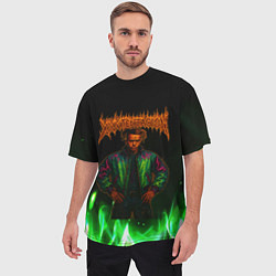 Футболка оверсайз мужская XXXTentacion hardcore, цвет: 3D-принт — фото 2