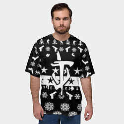 Футболка оверсайз мужская Doom x csgo winter, цвет: 3D-принт — фото 2