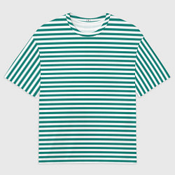 Мужская футболка оверсайз Тельняшка пограничника