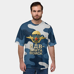 Футболка оверсайз мужская ВДВ - элита войск, цвет: 3D-принт — фото 2