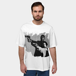 Футболка оверсайз мужская Леон рисунок, цвет: 3D-принт — фото 2