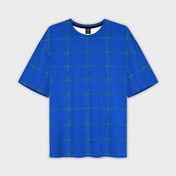 Футболка оверсайз мужская Color blue stripes, цвет: 3D-принт